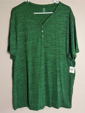 [New] INC. Henley Shirt Green // Men Size XL